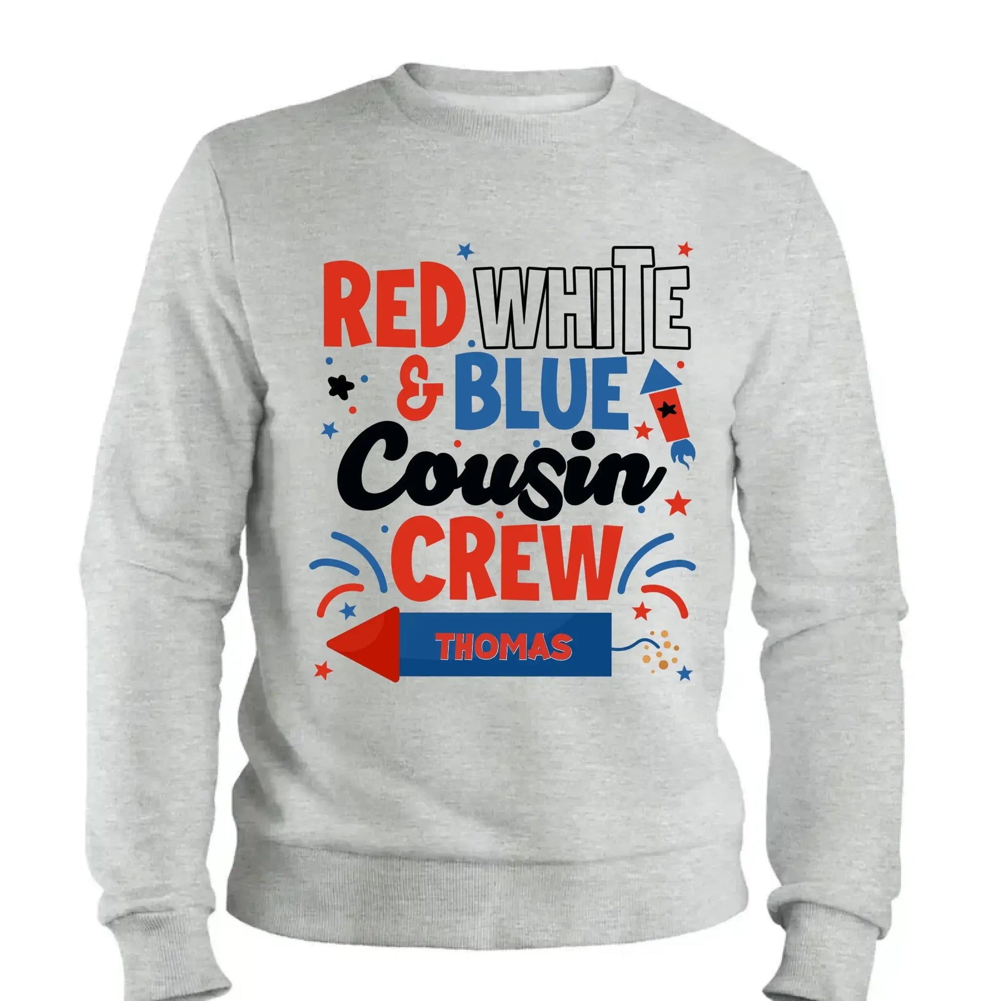 Red White and Blue Cousin Crew Shirt – Personalized 4th of July T-Shirt for Kids, Boys, Girls, Family Matching Independence Day Outfit  Ezcustomize