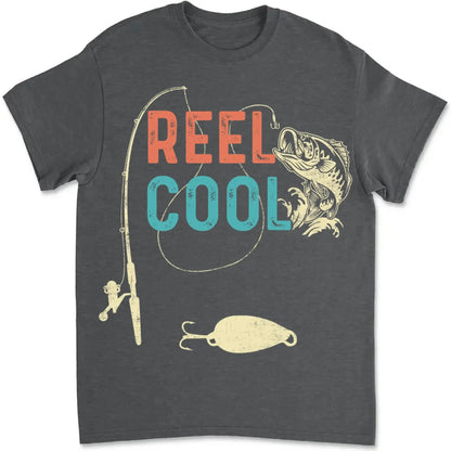 Reel Cool Dad Fishing Shirt – Personalized T-Shirt or Hoodie – Fun Father’s Day Gift for Dad, Grandpa, or Papa  Ezcustomize