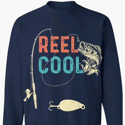 Reel Cool Dad Fishing Shirt – Personalized T-Shirt or Hoodie – Fun Father’s Day Gift for Dad, Grandpa, or Papa  Ezcustomize