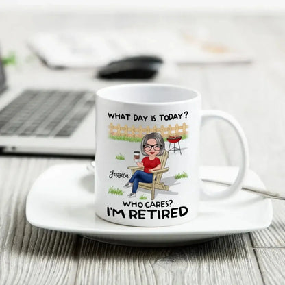 Retirement Gift What Day Is Today Calendar Personalized Mug  Ezcustomize