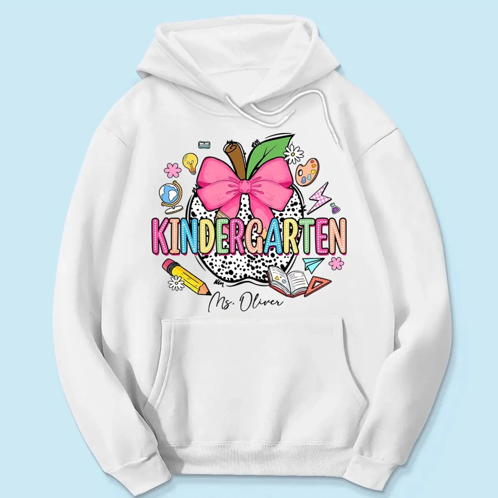 Retro Back To School Coquette Pencil – Personalized First Day Of School Shirt- Outfit for Pre-K, Kindergarten, 1st–4th Grade  Ezcustomize