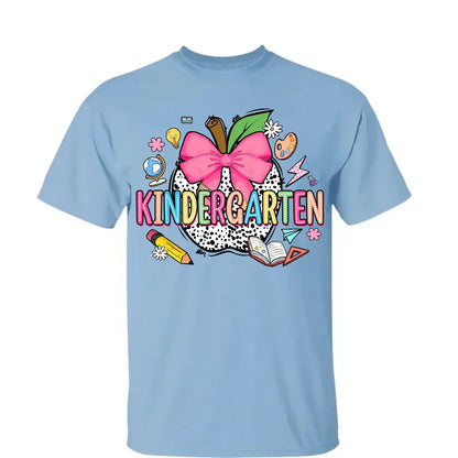 Retro Back To School Coquette Pencil – Personalized First Day Of School Shirt- Outfit for Pre-K, Kindergarten, 1st–4th Grade  Ezcustomize