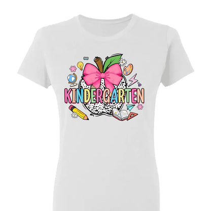 Retro Back To School Coquette Pencil – Personalized First Day Of School Shirt- Outfit for Pre-K, Kindergarten, 1st–4th Grade  Ezcustomize