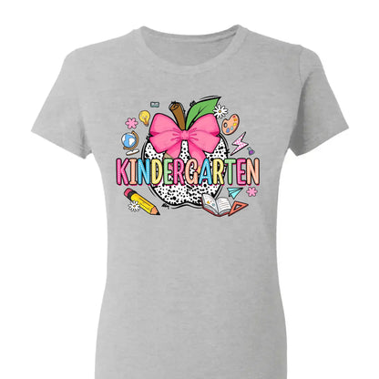 Retro Back To School Coquette Pencil – Personalized First Day Of School Shirt- Outfit for Pre-K, Kindergarten, 1st–4th Grade  Ezcustomize