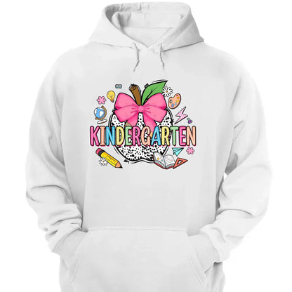 Retro Back To School Coquette Pencil – Personalized First Day Of School Shirt- Outfit for Pre-K, Kindergarten, 1st–4th Grade  Ezcustomize