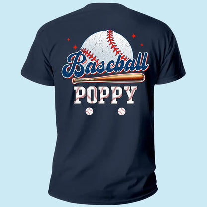Retro Baseball Dad & Kids Shirt – Personalized T-Shirt – Custom Gift for Proud Baseball Dads/Grandpas with Kids’ Names  Ezcustomize
