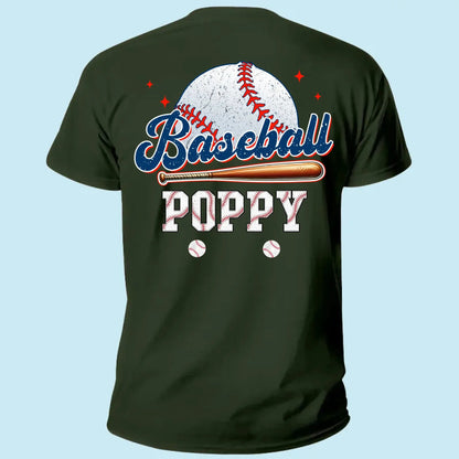 Retro Baseball Dad & Kids Shirt – Personalized T-Shirt – Custom Gift for Proud Baseball Dads/Grandpas with Kids’ Names  Ezcustomize