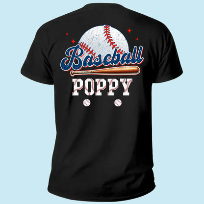 Retro Baseball Dad & Kids Shirt – Personalized T-Shirt – Custom Gift for Proud Baseball Dads/Grandpas with Kids’ Names  Ezcustomize