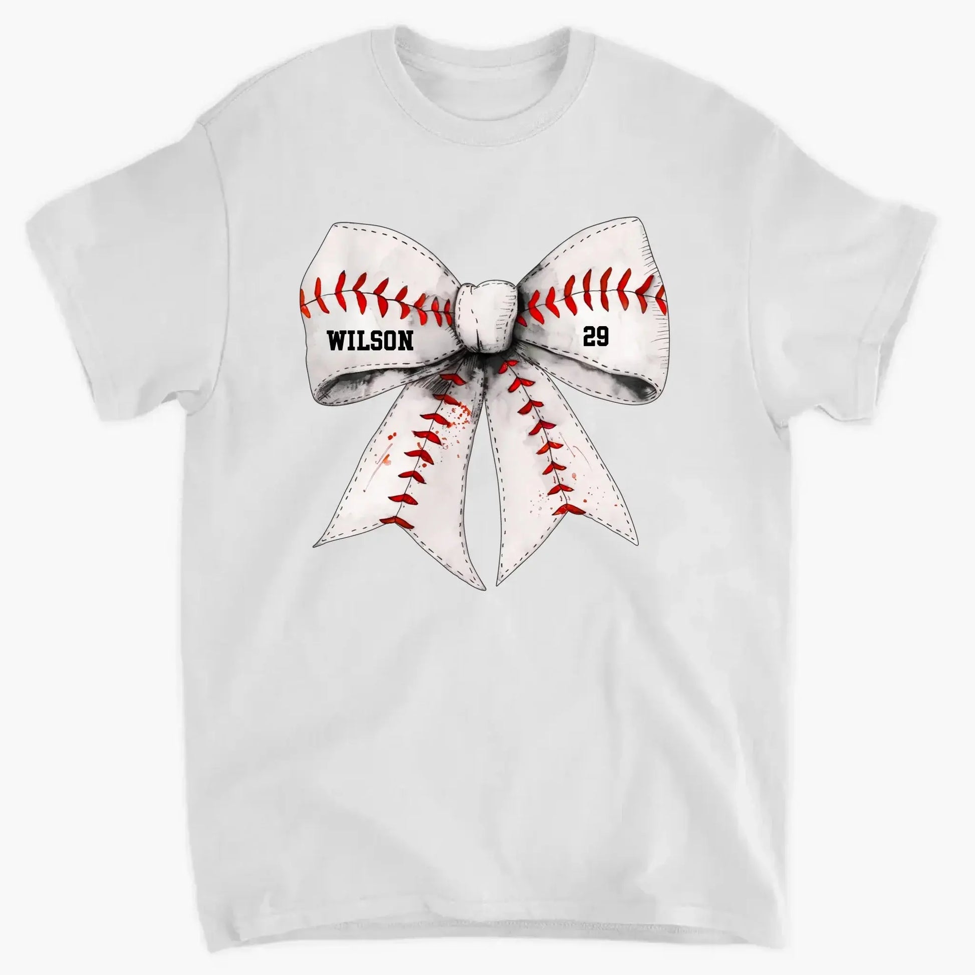 Retro Coquette Softball Bow - Personalized T-Shirt, Gift for Baseball/Softball Mom, Sport Mom Shirt  Ezcustomize