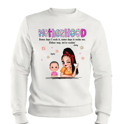 Rockin’ Motherhood Shirt – Personalized T-Shirt with Mom & Kids – Custom Gift for Cool Moms on Mother’s Day or Birthday  Ezcustomize
