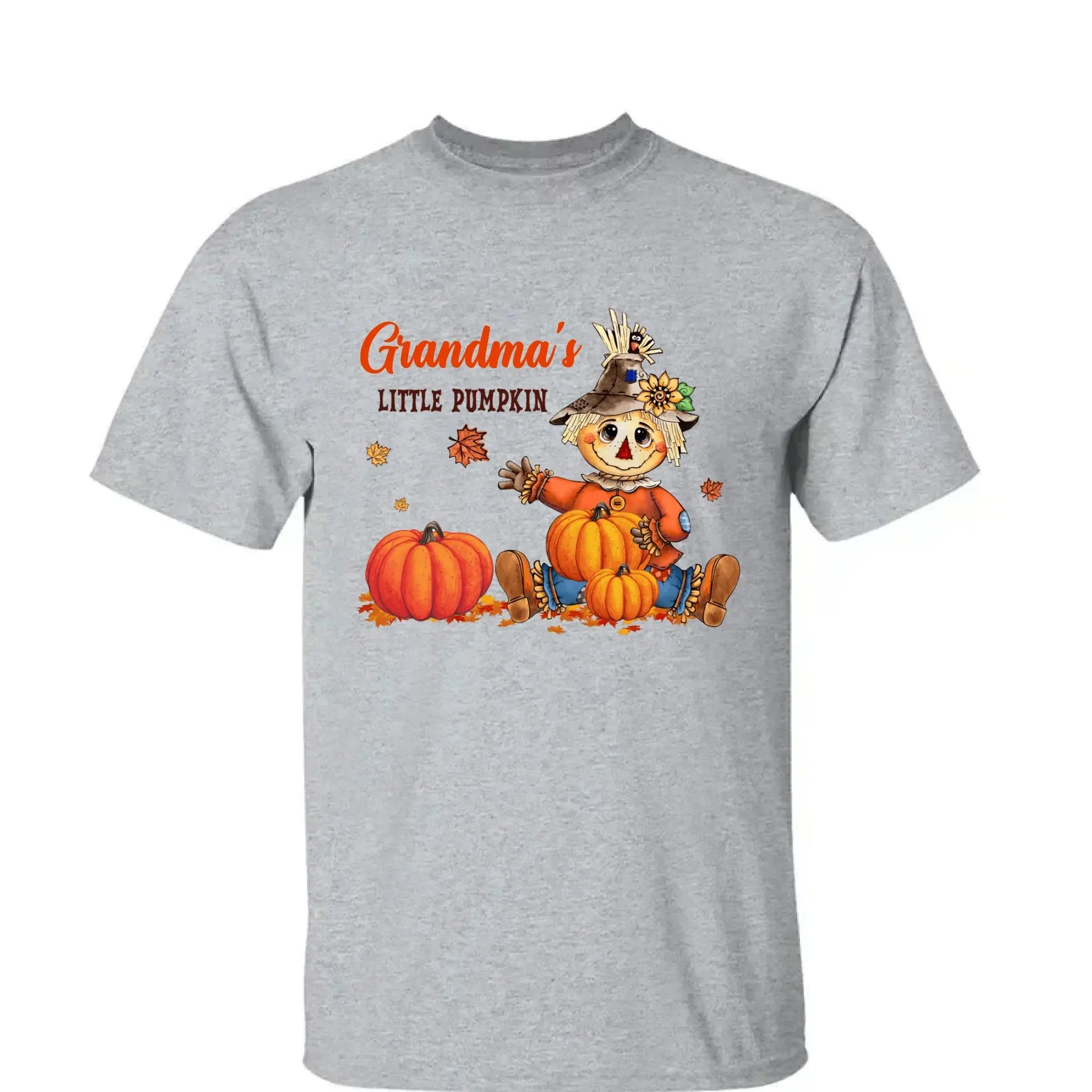 Scarecrow Grandma Pumpkin Shirt – Personalized Fall T-Shirt with Grandkids' Names – Autumn Gift for Nana, Mimi, Mom, Wife  Ezcustomize