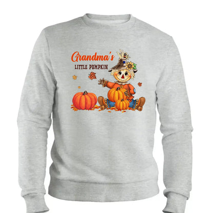 Scarecrow Grandma Pumpkin Shirt – Personalized Fall T-Shirt with Grandkids' Names – Autumn Gift for Nana, Mimi, Mom, Wife  Ezcustomize