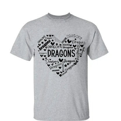 School Mascot Heart Design – Personalized Teacher T-Shirt – Thoughtful Custom Gift for Educators, Coaches & Staff  Ezcustomize