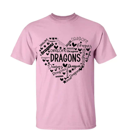 School Mascot Heart Design – Personalized Teacher T-Shirt – Thoughtful Custom Gift for Educators, Coaches & Staff  Ezcustomize