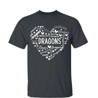 School Mascot Heart Design – Personalized Teacher T-Shirt – Thoughtful Custom Gift for Educators, Coaches & Staff  Ezcustomize