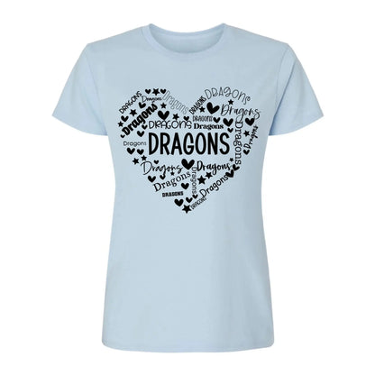 School Mascot Heart Design – Personalized Teacher T-Shirt – Thoughtful Custom Gift for Educators, Coaches & Staff  Ezcustomize