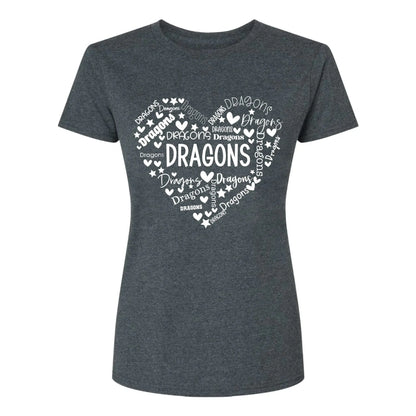 School Mascot Heart Design – Personalized Teacher T-Shirt – Thoughtful Custom Gift for Educators, Coaches & Staff  Ezcustomize