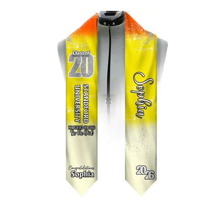 She Believed She Could So She Did Congratulations Custom Photo - Personalized Silk Stole/Sash - Gift for Graduate, Daughter, Seniors  Ezcustomize