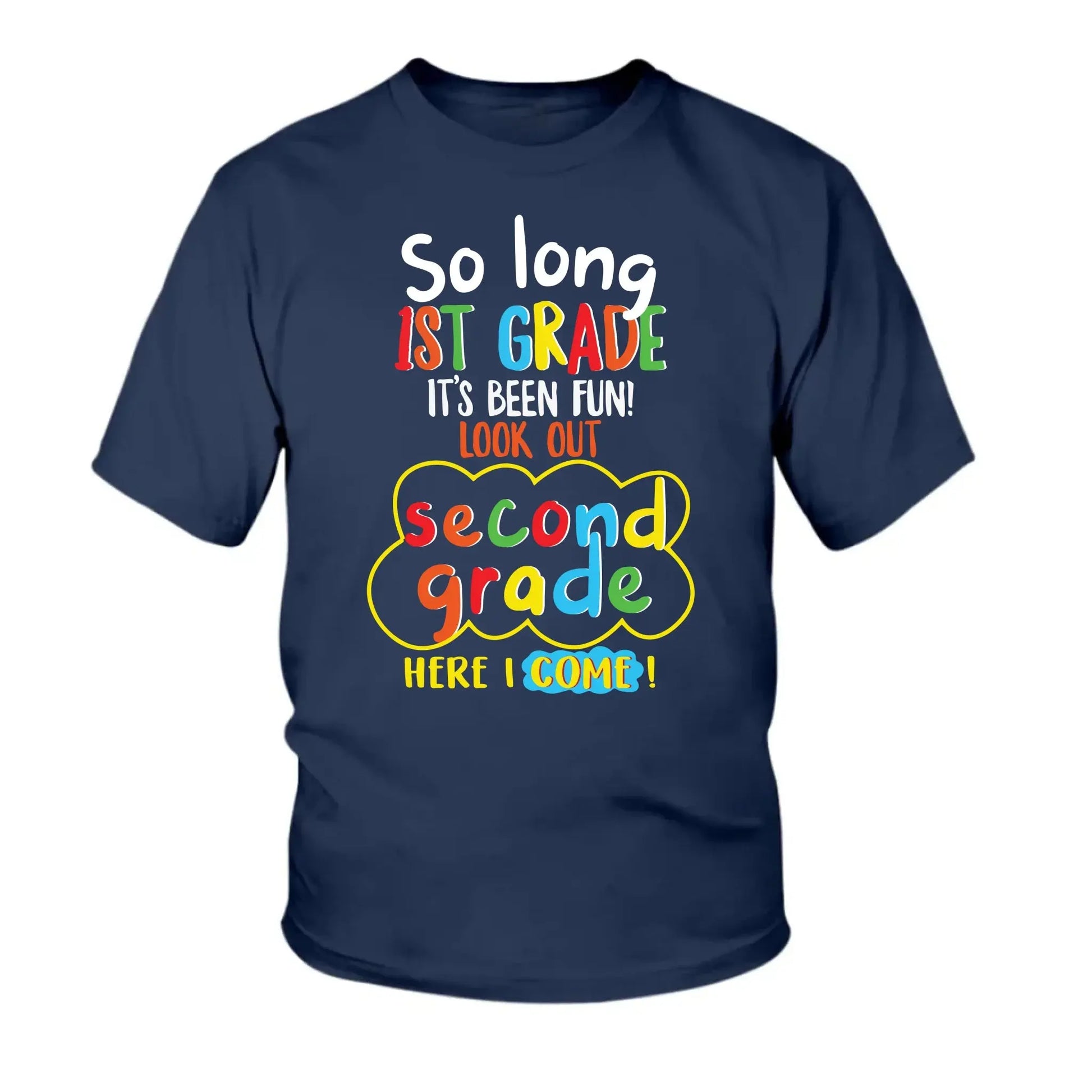 So Long Kindergarten, Look Out 1st Grade Shirt – Personalized Youth Tee – Custom Graduation Gift for Kids  Ezcustomize