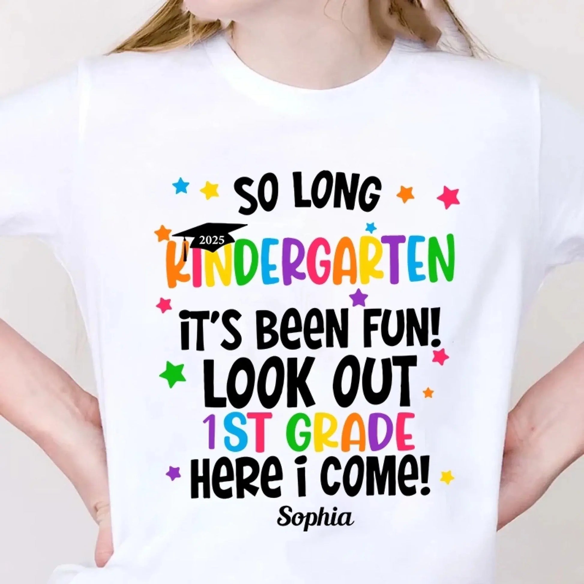 So Long Pre-K It’s Been Fun Shirt – Personalized Pre-K Graduation Gift for Kids – Custom 2025 Preschool T-Shirt  Ezcustomize
