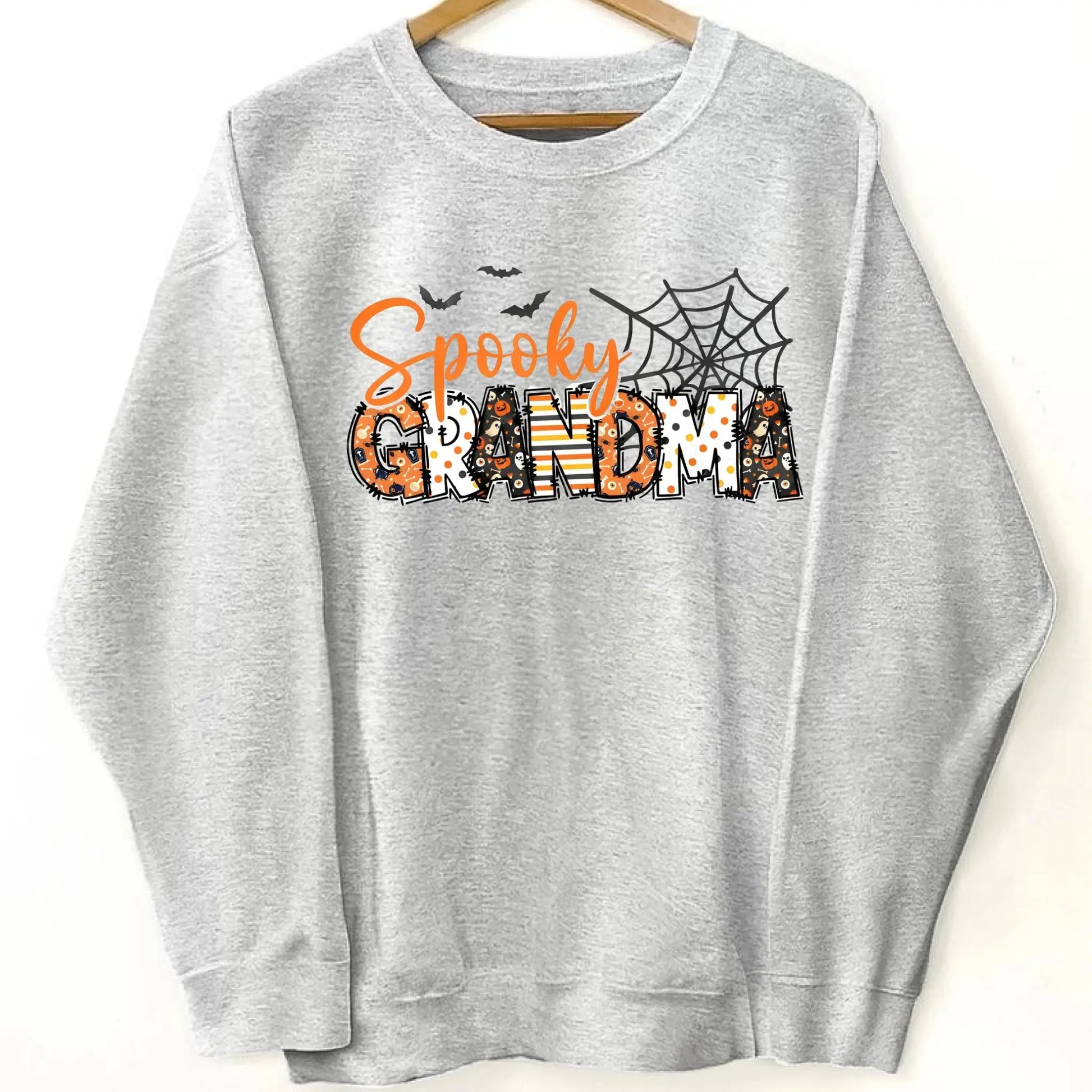 Spooky Mama Halloween Sweatshirt – Personalized Fall Shirt with Kids’ Names on Sleeve – Custom Halloween Gift for Mom  Ezcustomize