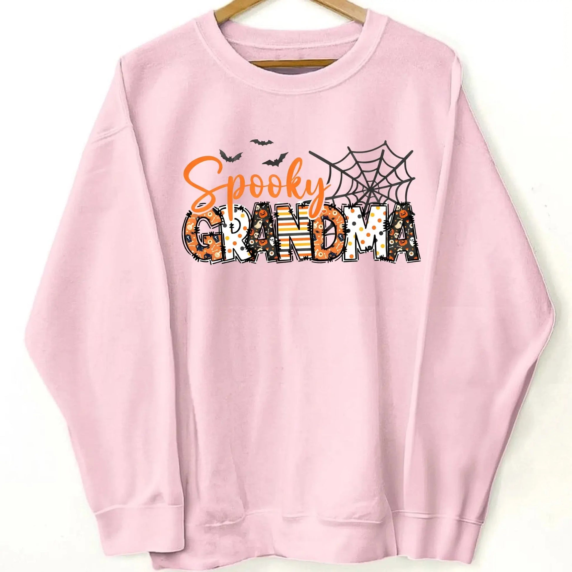 Spooky Mama Halloween Sweatshirt – Personalized Fall Shirt with Kids’ Names on Sleeve – Custom Halloween Gift for Mom  Ezcustomize