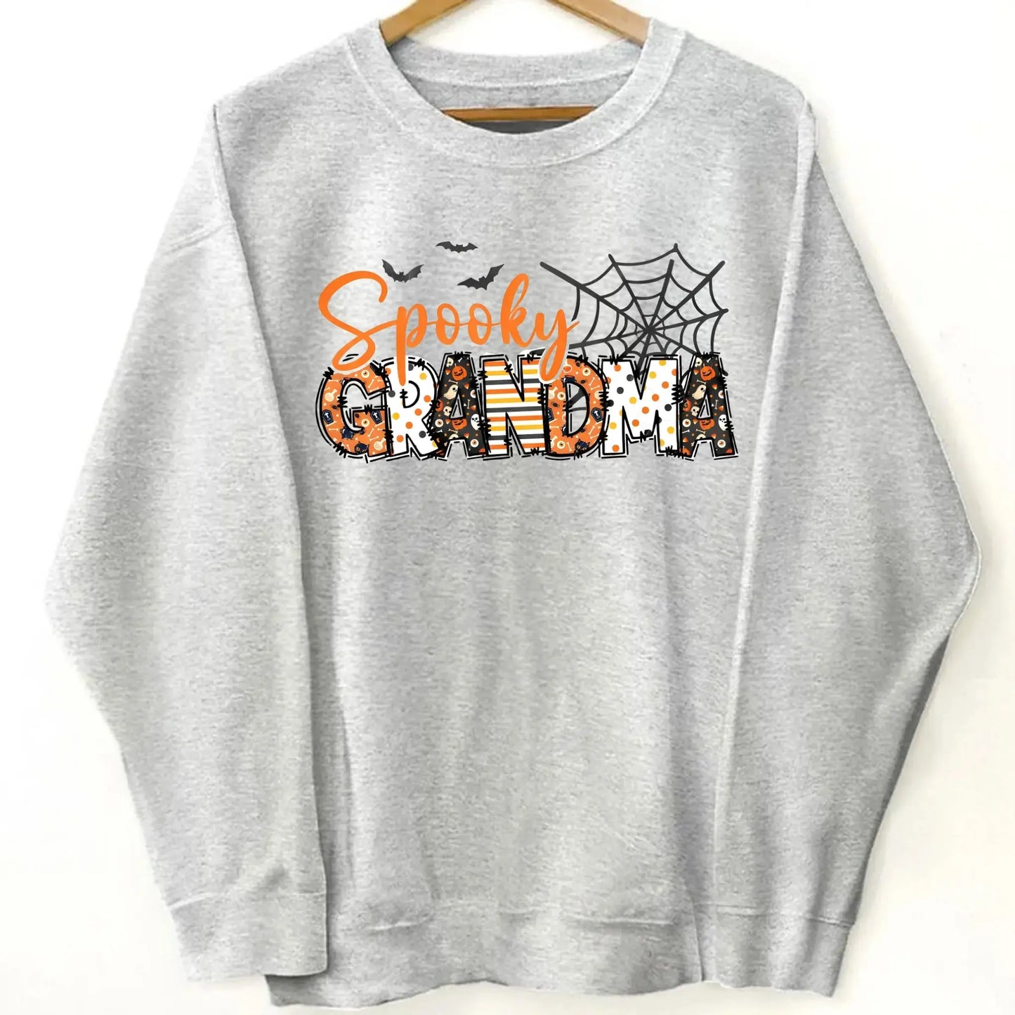 Spooky Mama Halloween Sweatshirt – Personalized Fall Shirt with Kids’ Names on Sleeve – Custom Halloween Gift for Mom  Ezcustomize