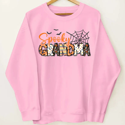 Spooky Mama Halloween Sweatshirt – Personalized Fall Shirt with Kids’ Names on Sleeve – Custom Halloween Gift for Mom  Ezcustomize