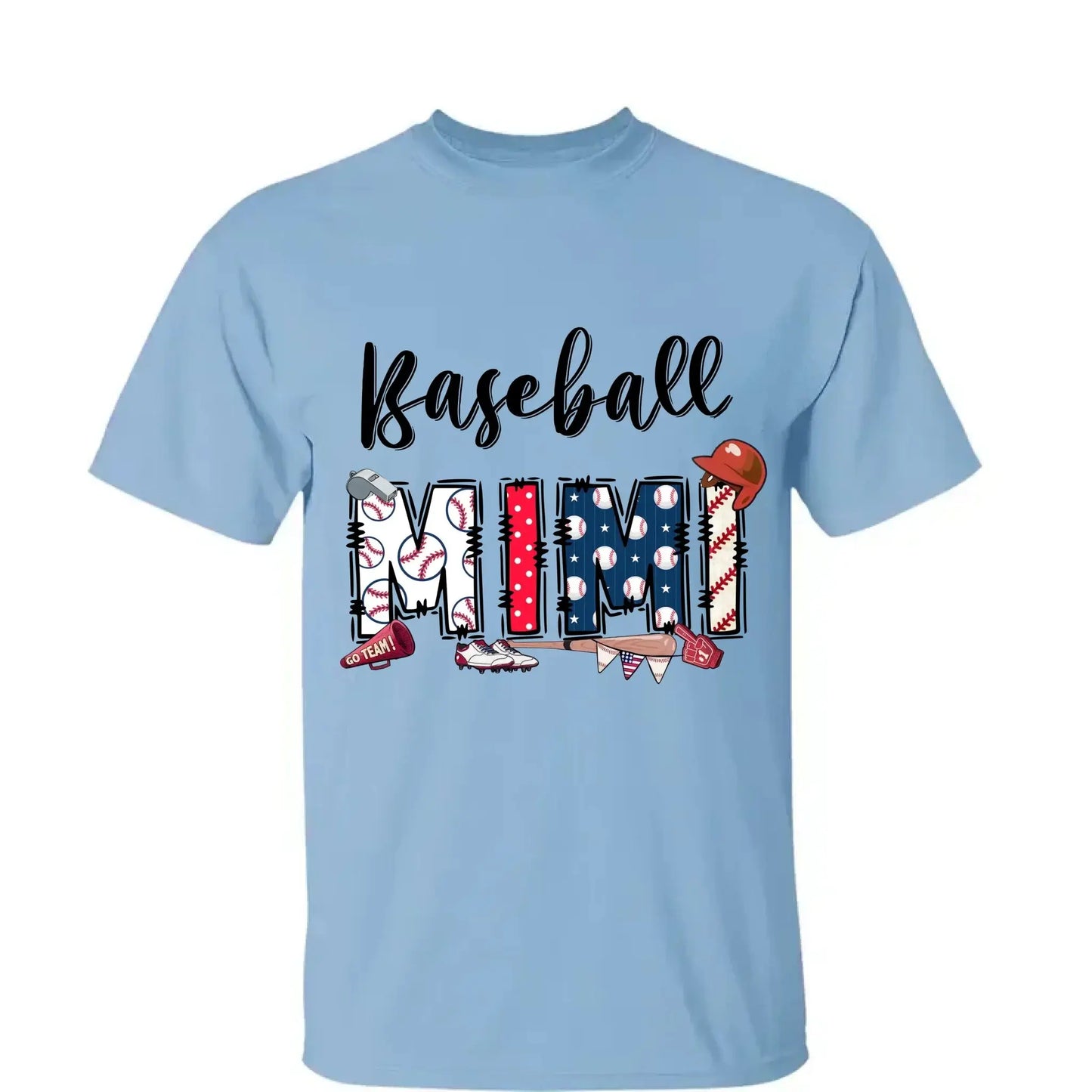 Sports Grandma Shirt – Personalized Baseball T-Shirt with Kid’s Name – Custom Gift for Grandma or Mom Who Loves the Game  Ezcustomize