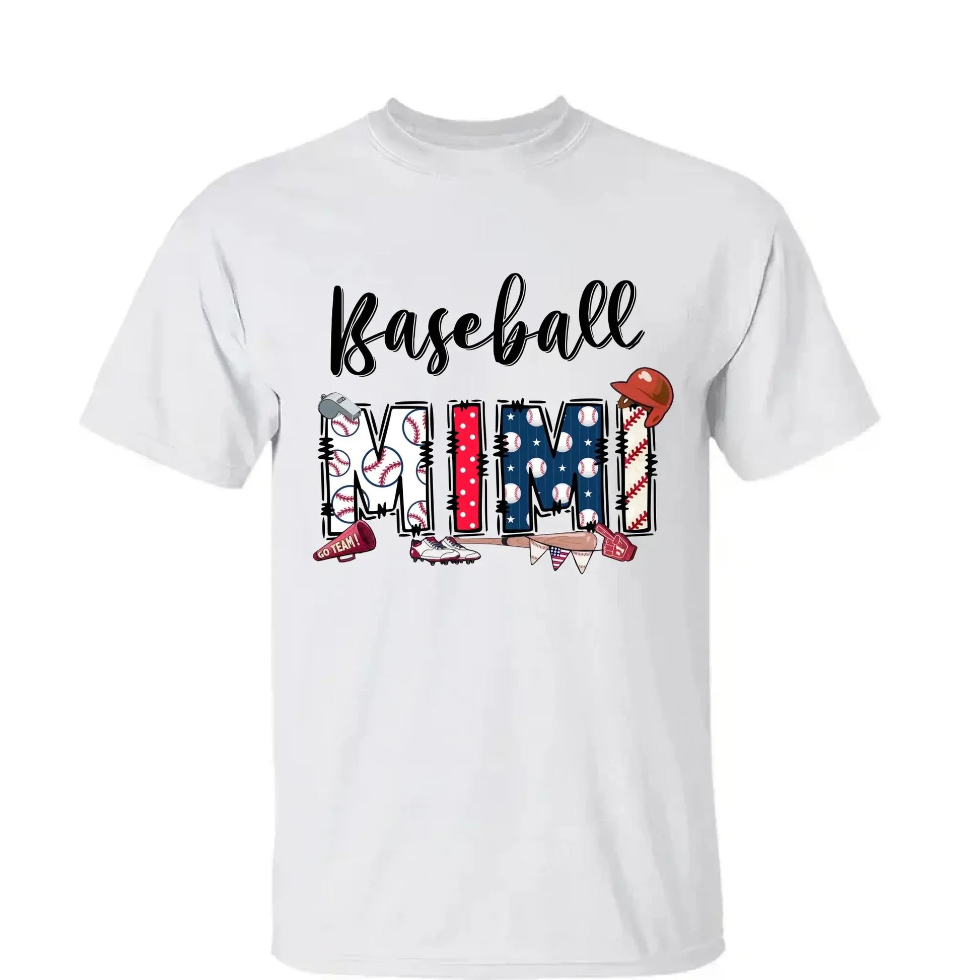 Sports Grandma Shirt – Personalized Baseball T-Shirt with Kid’s Name – Custom Gift for Grandma or Mom Who Loves the Game  Ezcustomize