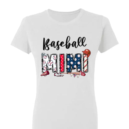 Sports Grandma Shirt – Personalized Baseball T-Shirt with Kid’s Name – Custom Gift for Grandma or Mom Who Loves the Game  Ezcustomize