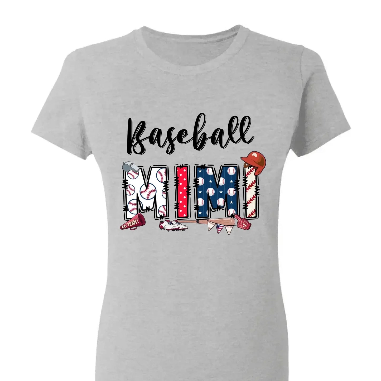Sports Grandma Shirt – Personalized Baseball T-Shirt with Kid’s Name – Custom Gift for Grandma or Mom Who Loves the Game  Ezcustomize