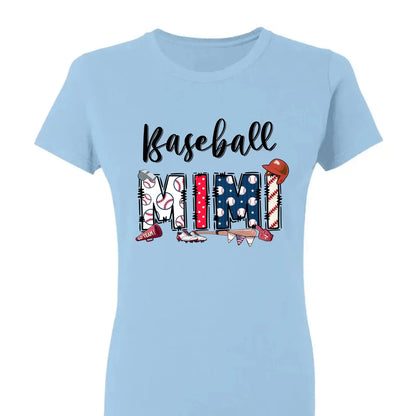 Sports Grandma Shirt – Personalized Baseball T-Shirt with Kid’s Name – Custom Gift for Grandma or Mom Who Loves the Game  Ezcustomize