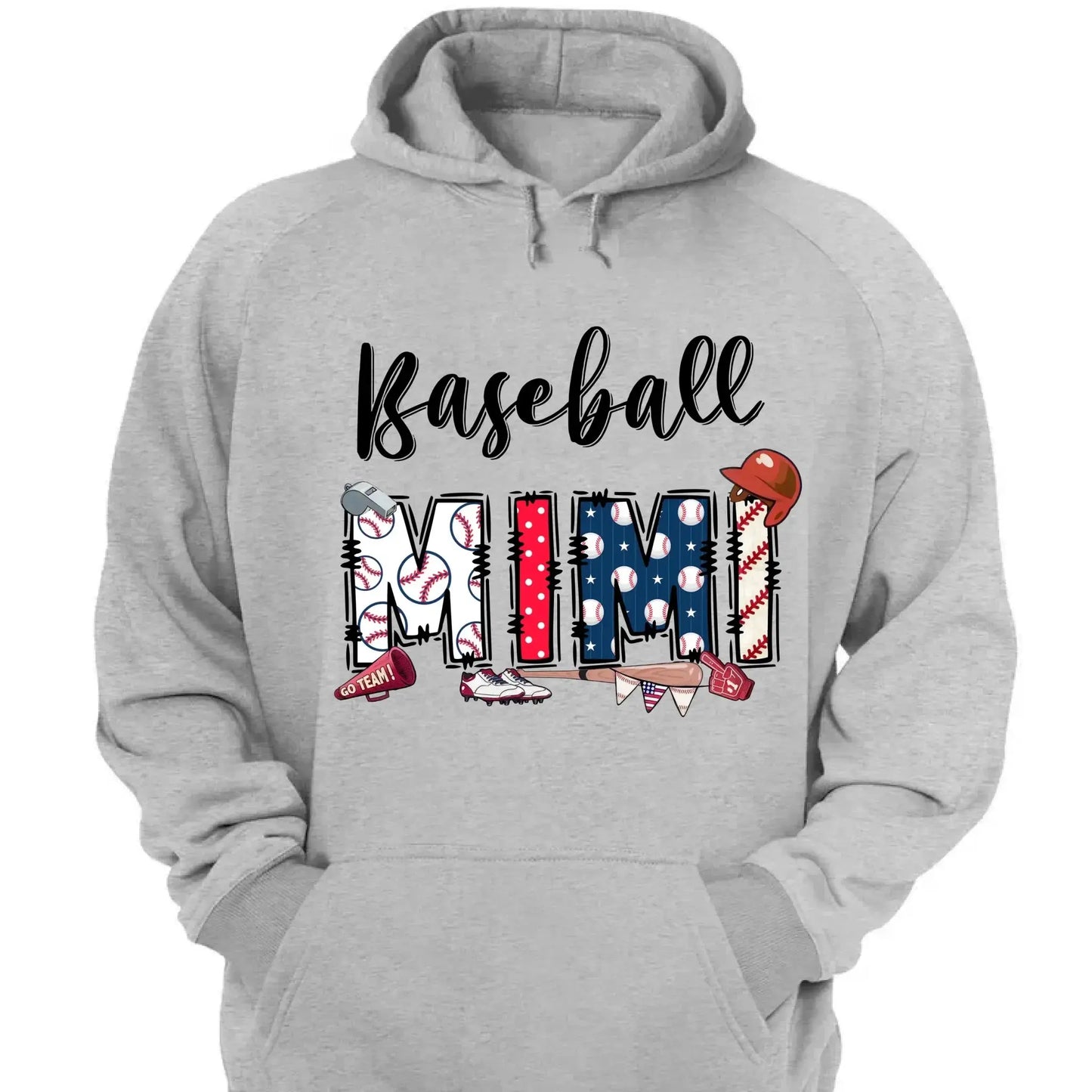 Sports Grandma Shirt – Personalized Baseball T-Shirt with Kid’s Name – Custom Gift for Grandma or Mom Who Loves the Game  Ezcustomize