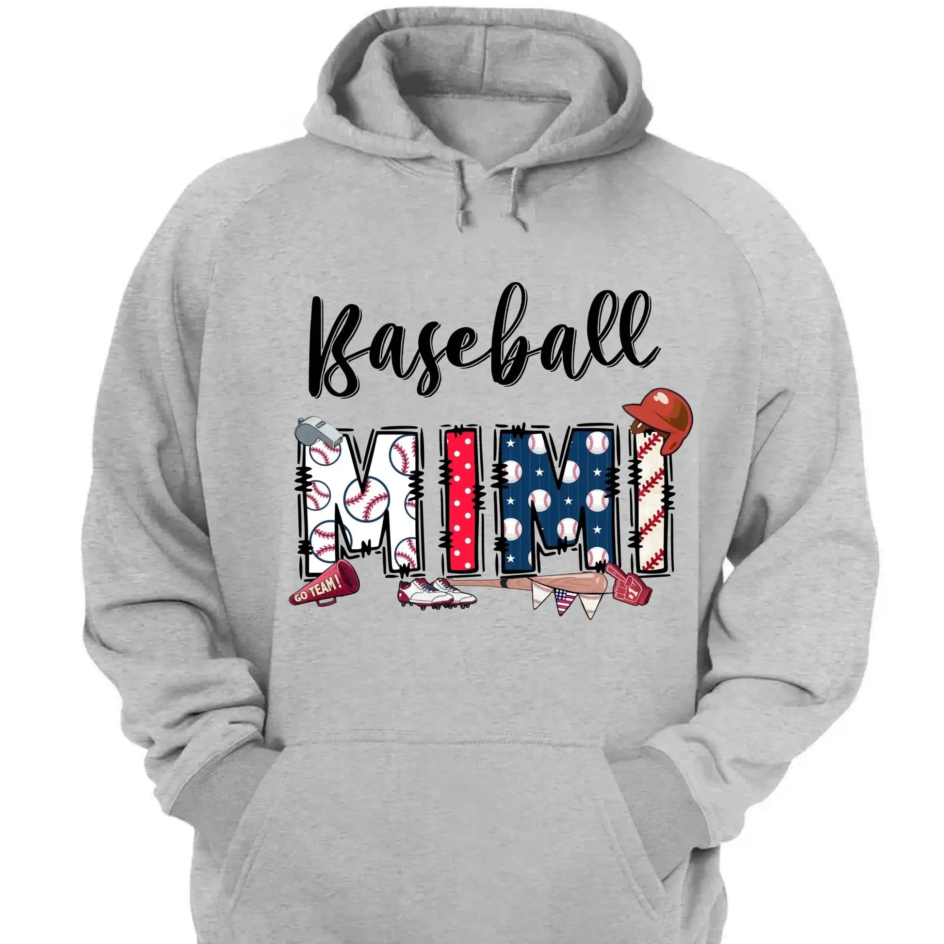 Sports Grandma Shirt – Personalized Baseball T-Shirt with Kid’s Name – Custom Gift for Grandma or Mom Who Loves the Game  Ezcustomize