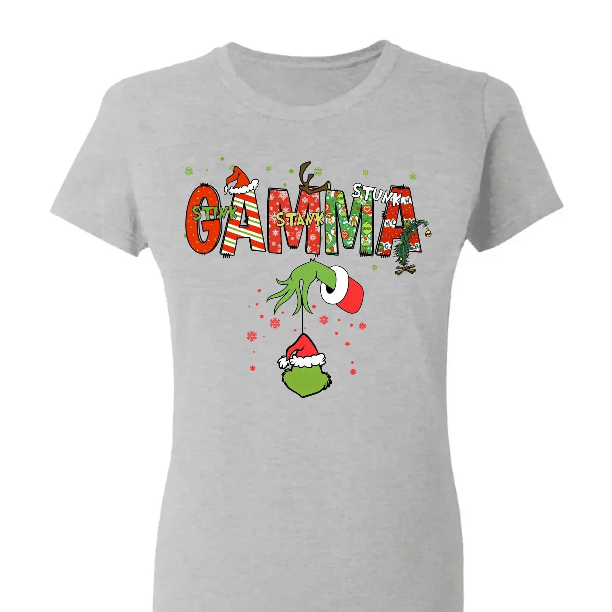 Stink Stank Stunk Grandma Shirt – Personalized Christmas T-Shirt with Kids’ Names – Funny Holiday Gift for Mom, Nana, Gigi  Ezcustomize