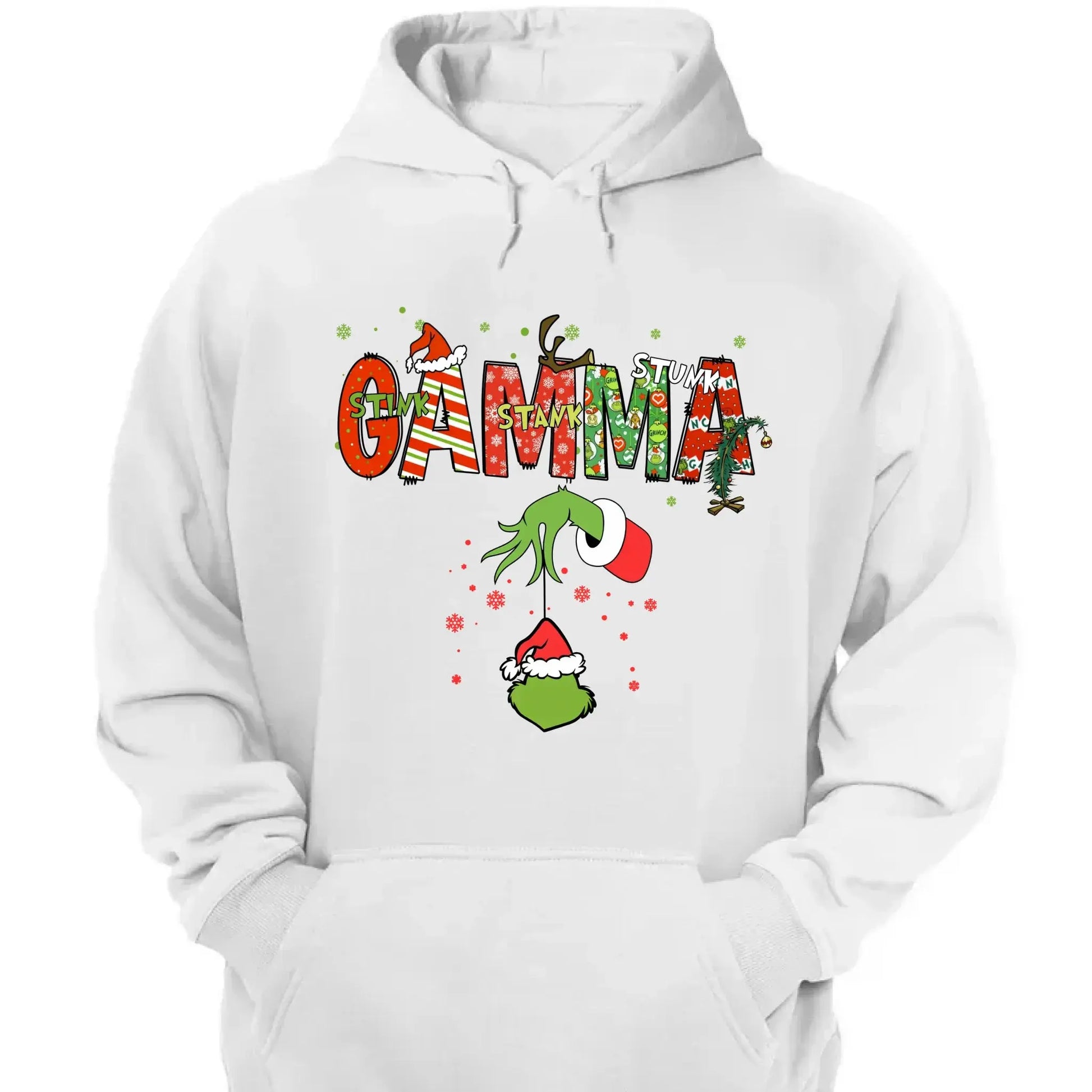 Stink Stank Stunk Grandma Shirt – Personalized Christmas T-Shirt with Kids’ Names – Funny Holiday Gift for Mom, Nana, Gigi  Ezcustomize