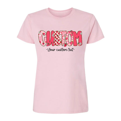 Strawberry Teacher Shirt with Custom Title and Name – Cute Personalized Gift for Teacher, Para, Librarian, Counselor  Ezcustomize