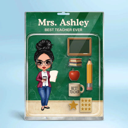 Teacher Action Figure Personalized Acrylic Block, Back To School Gift, Teacher Appreciation Gift  Ezcustomize