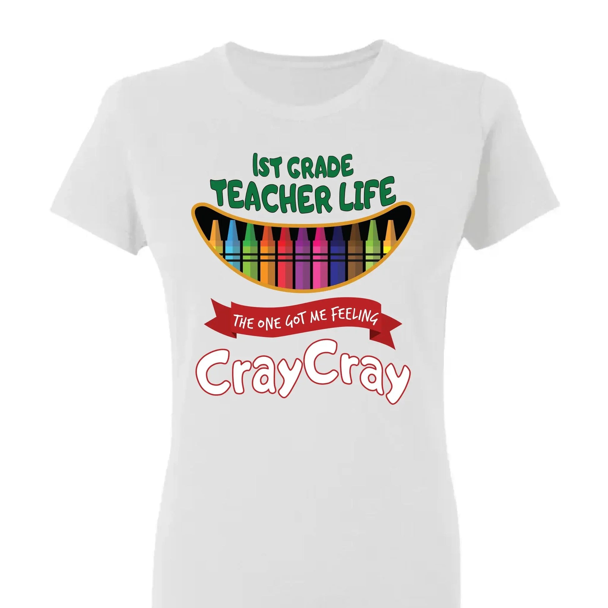 Teacher Life Got Me Feeling Cray Cray – Personalized T-Shirt – Fun Back-to-School Gift for Teachers from Students/Friend  Ezcustomize