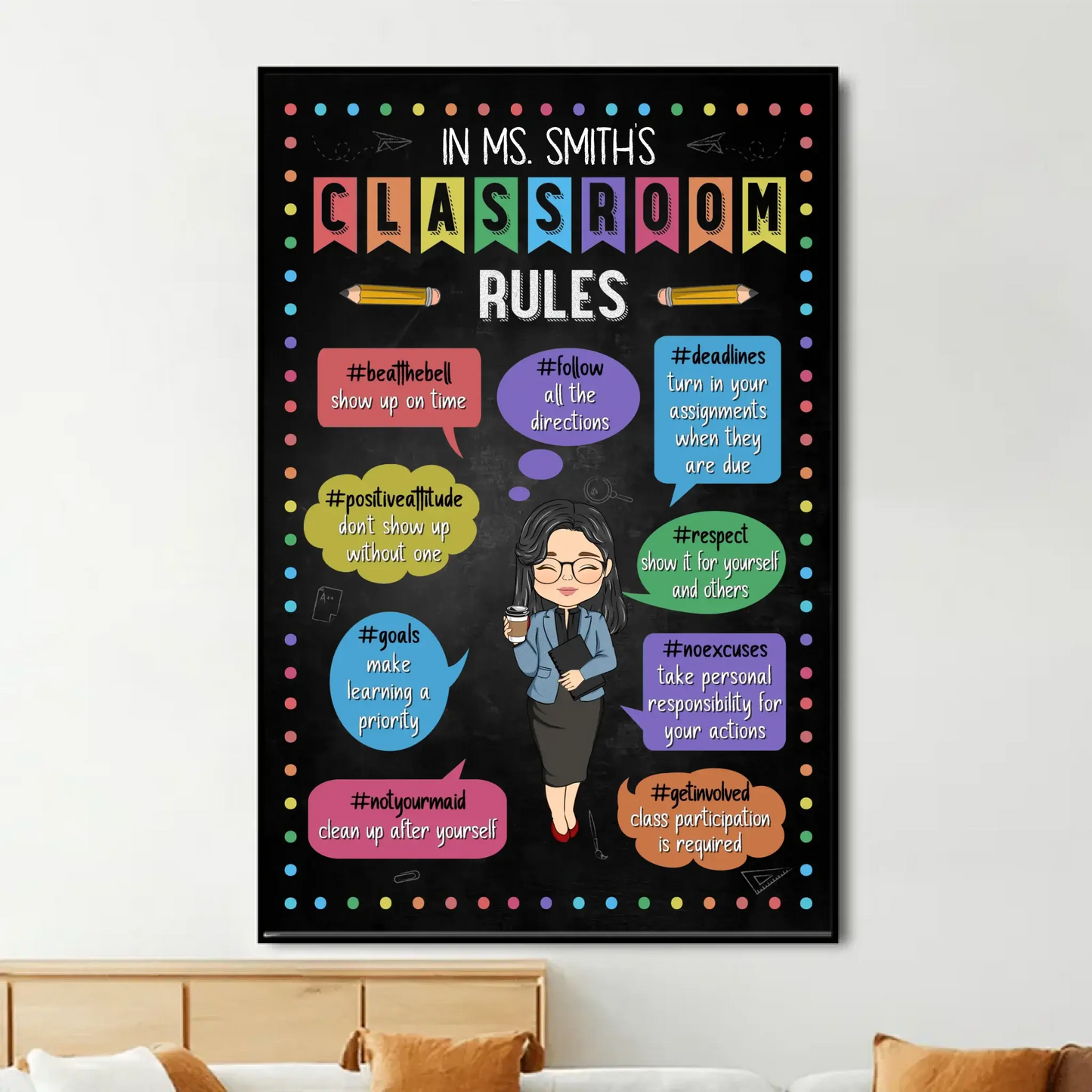 Teaching Is The Greatest Act Of Optimism - Teacher Personalized Custom Vertical Poster - Gift For Teacher  Ezcustomize
