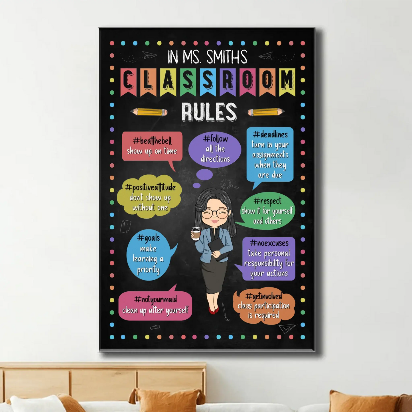 Teaching Is The Greatest Act Of Optimism - Teacher Personalized Custom Vertical Poster - Gift For Teacher  Ezcustomize