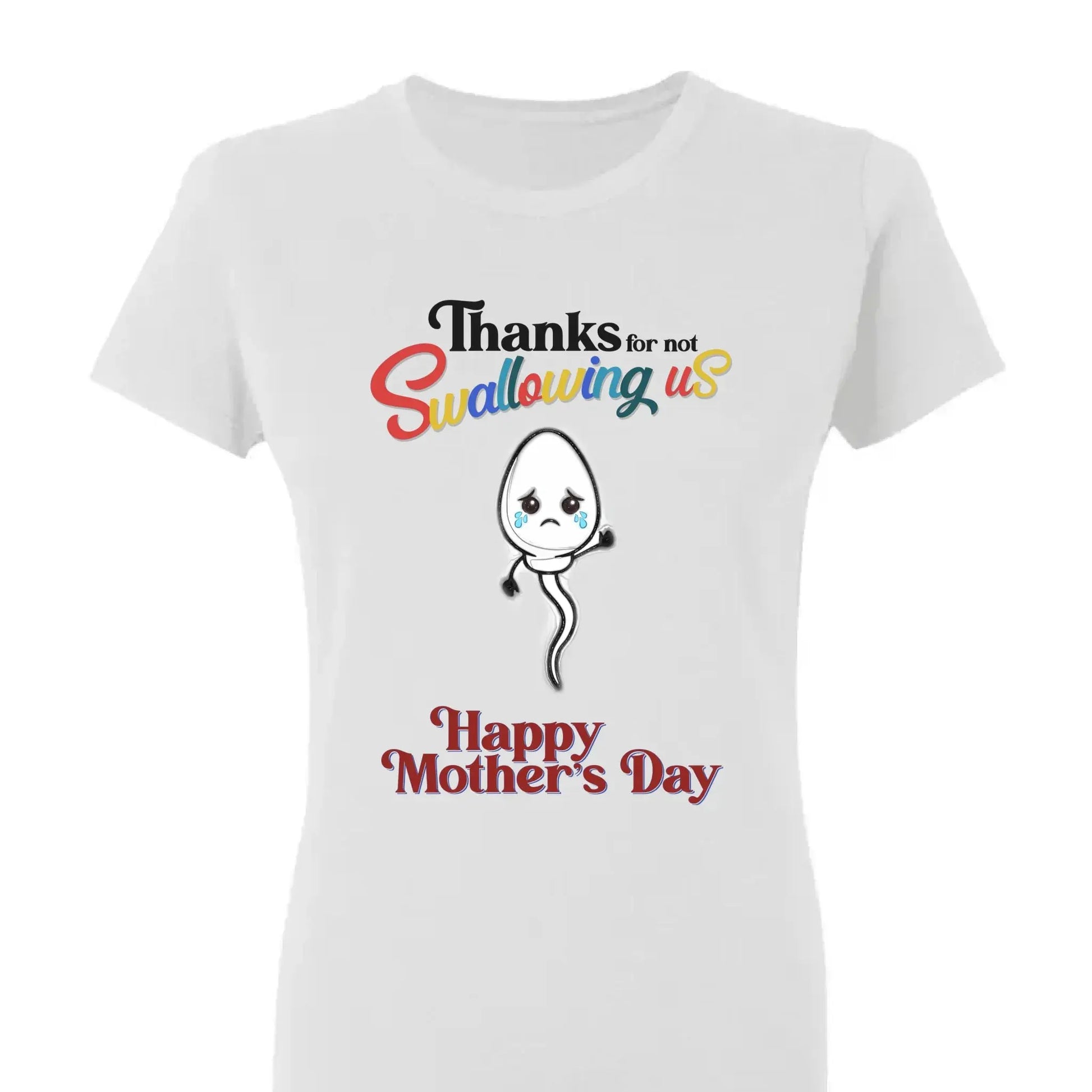 "Thanks for Not Swallowing Us" – Funny Personalized T-Shirt, Mother’s Day Gift for Mom/Grandma  Ezcustomize