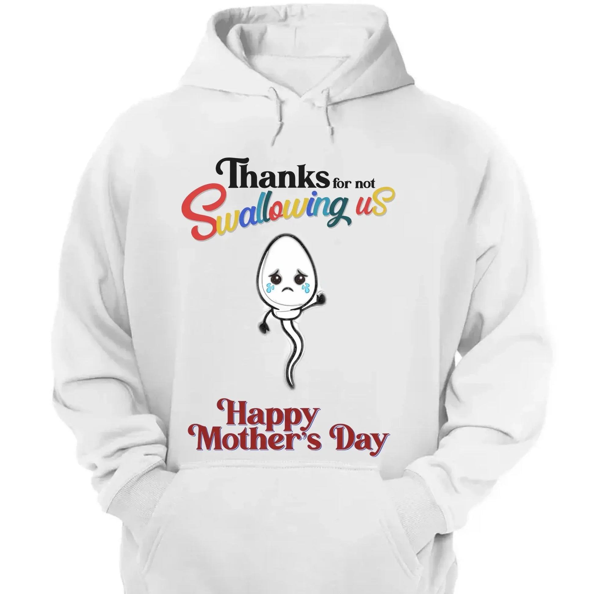 "Thanks for Not Swallowing Us" – Funny Personalized T-Shirt, Mother’s Day Gift for Mom/Grandma  Ezcustomize