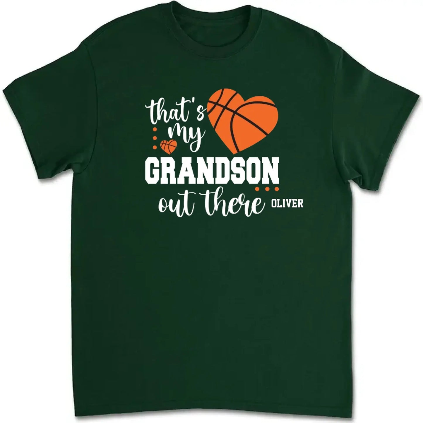 That’s My Grandson Out There Shirt – Personalized Sports T-Shirt – Custom Gift for Soccer, Football, Baseball, Softball, or Basketball Grandma/Mom  Ezcustomize