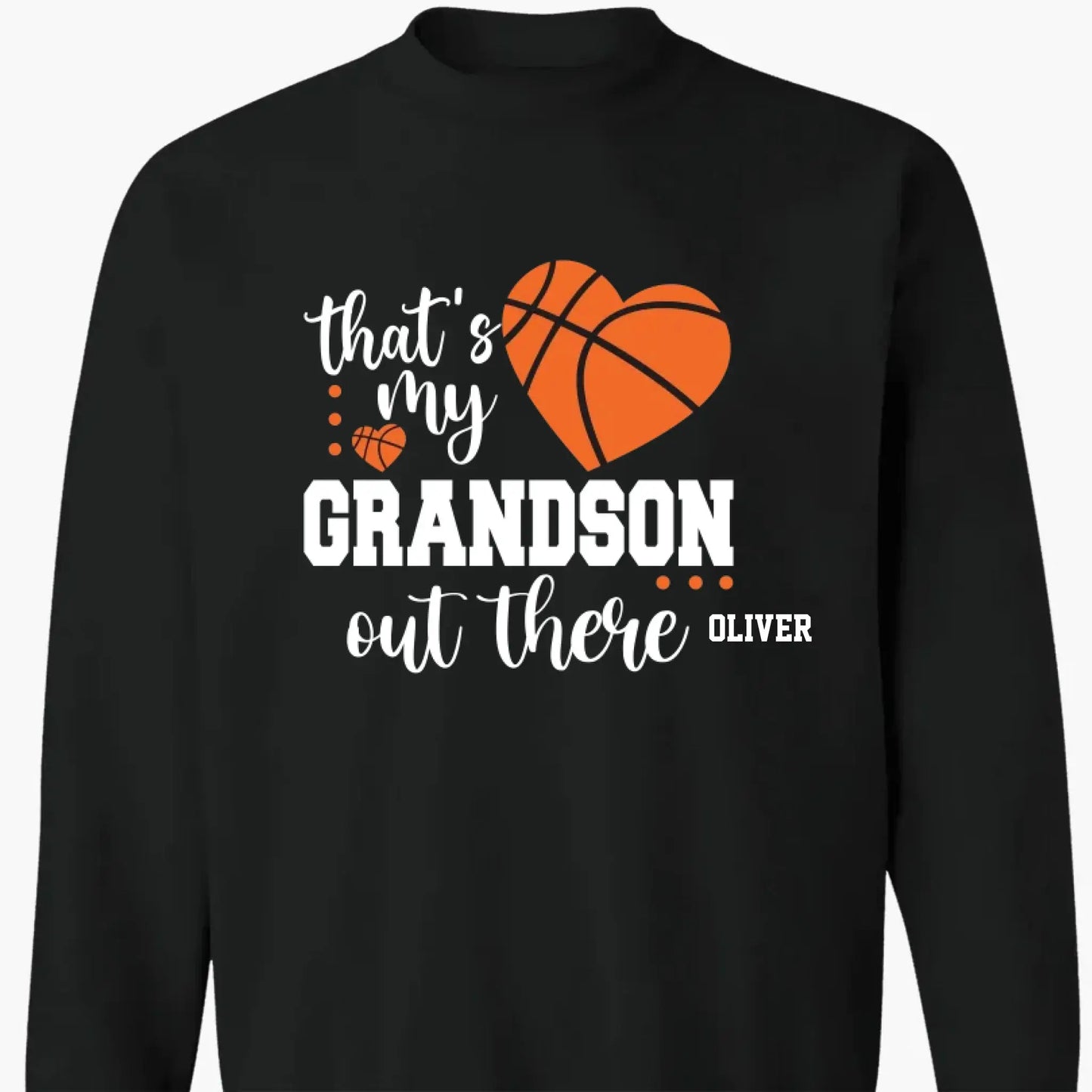 That’s My Grandson Out There Shirt – Personalized Sports T-Shirt – Custom Gift for Soccer, Football, Baseball, Softball, or Basketball Grandma/Mom  Ezcustomize