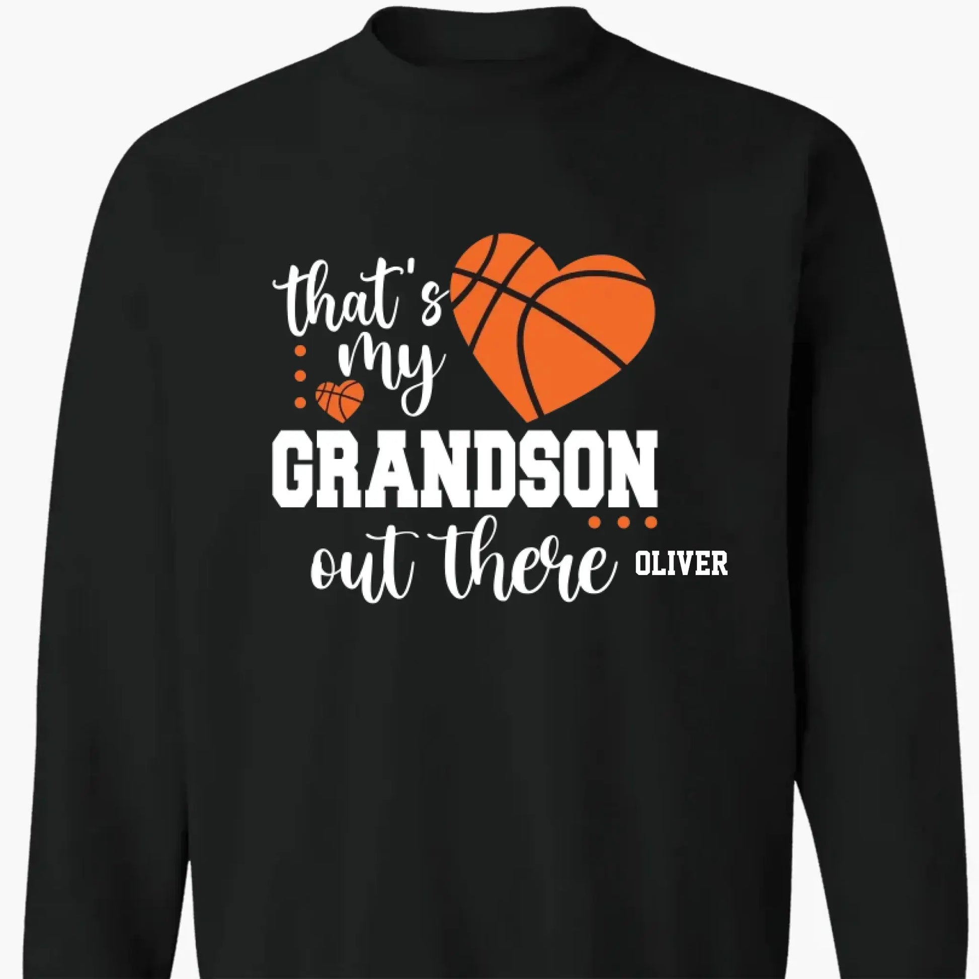 That’s My Grandson Out There Shirt – Personalized Sports T-Shirt – Custom Gift for Soccer, Football, Baseball, Softball, or Basketball Grandma/Mom  Ezcustomize
