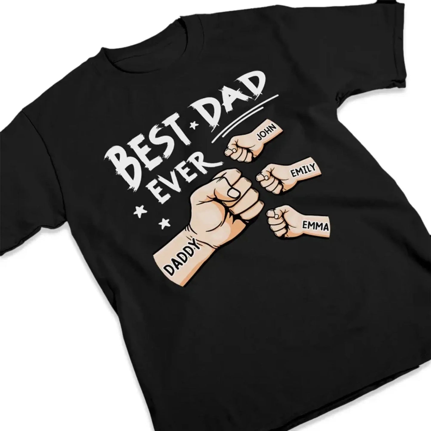 The Best Papa Ever - Family Personalized Custom Unisex T-shirt, Hoodie, Sweatshirt - Father's Day, Birthday Gift For Dad, Grandpa  Ezcustomize