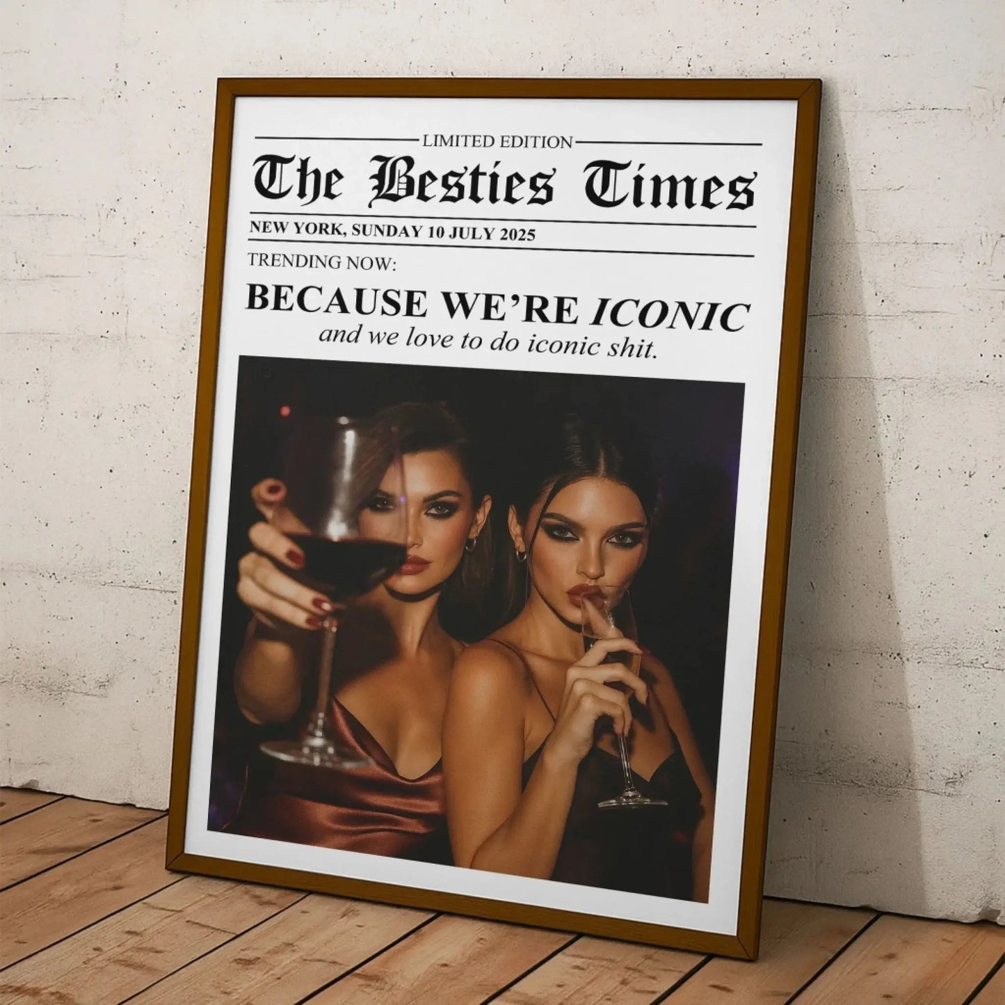 Custom-Newspaper-Friendship-With-Photo-_-Your-Own-Message-Personalized-Poster_2