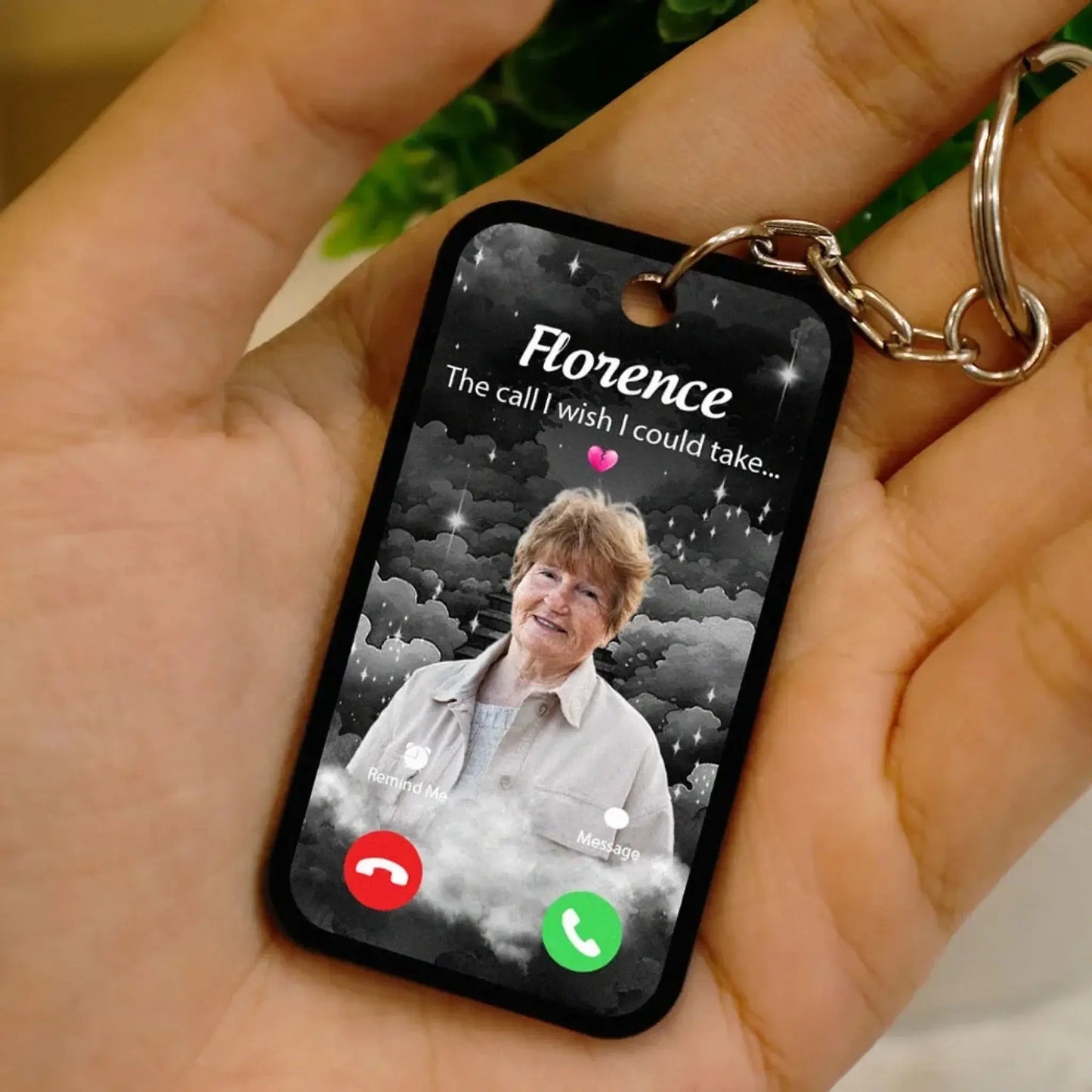 The Call I Wish I Could Take – Personalized Acrylic Keychain with Photo Insert – Memorial Remembrance Keepsake & Sympathy Gift  Ezcustomize